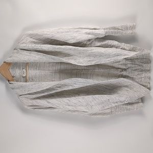 Wilfred Diderot White/Gray Cardigan Sweater Size Large